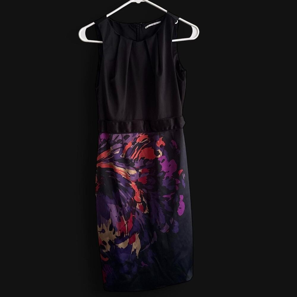 Black dress multicolor